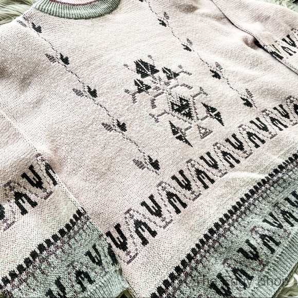 Venezia | Vintage Geometric Metallic Ugly Sweater - Picture 2 of 5